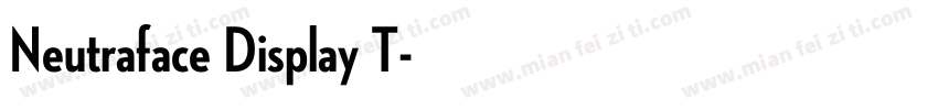 Neutraface Display T字体转换